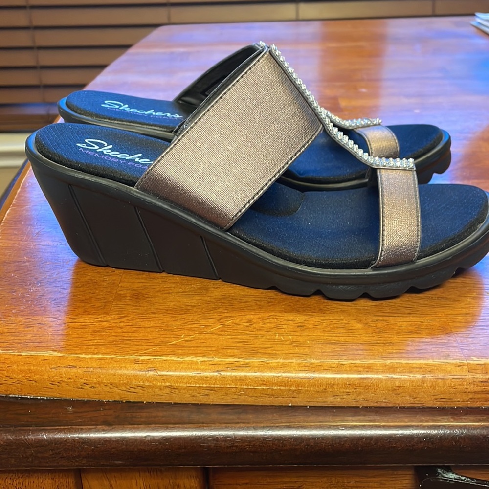 Skechers Rhinestone Sandals - Picture 2 of 4